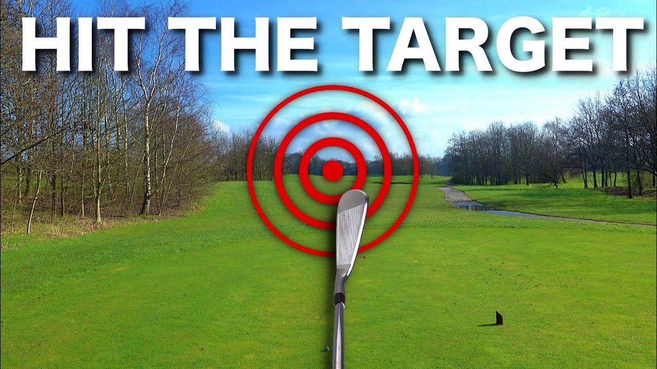 How to aim the golf club & hit STRAIGHT shots